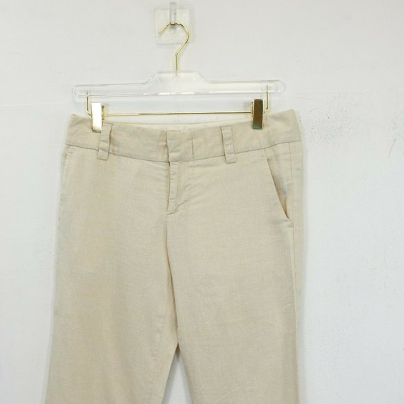 ALICE OLIVIA Flared Wide Pants 2 XS  Ivory Cream Wedding Sparkle Mid Rise Y2K - Picture 4 of 12